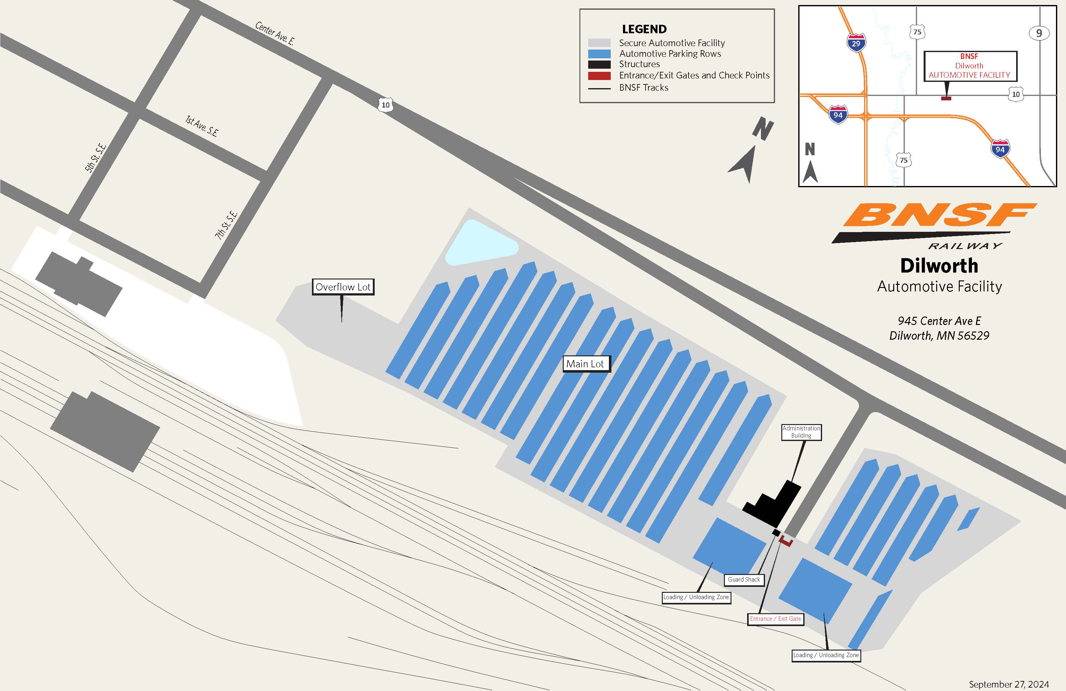 Dilworth, MN Automotive Facility Map