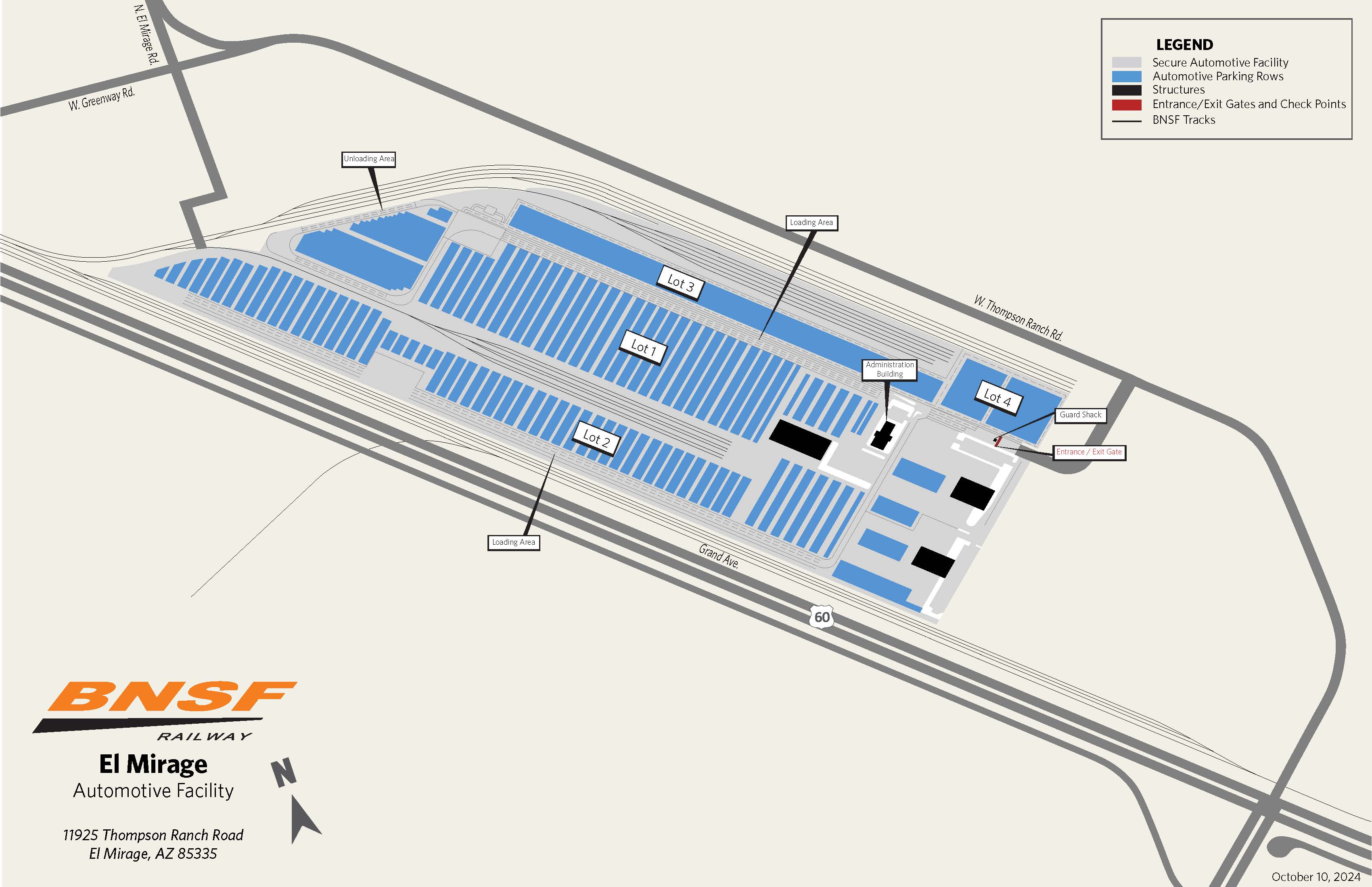 El Mirage, AZ Automotive Facility Map
