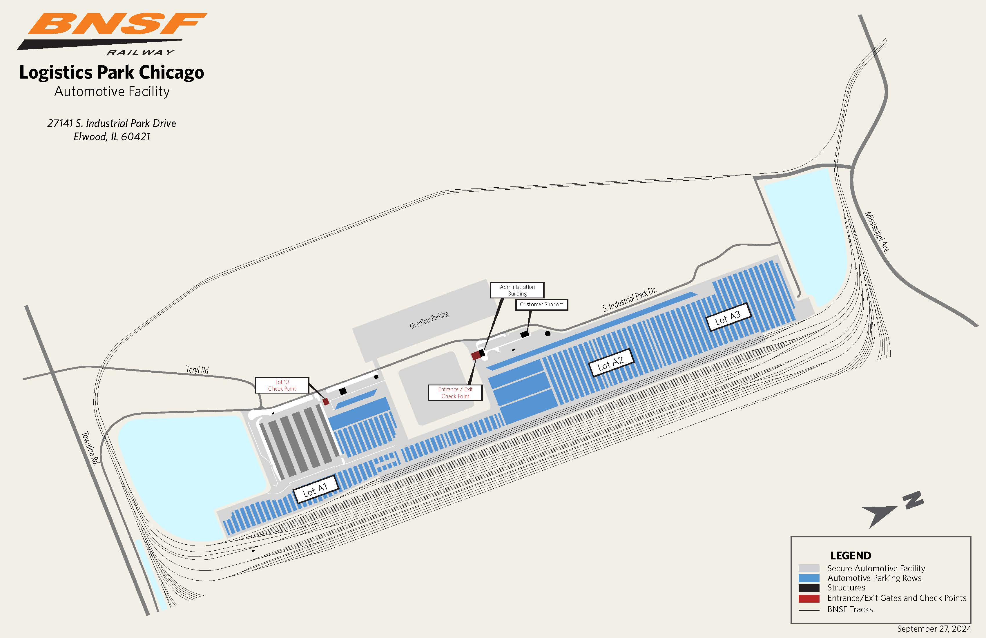 Logistics Park Chicago Automotive Facility Map